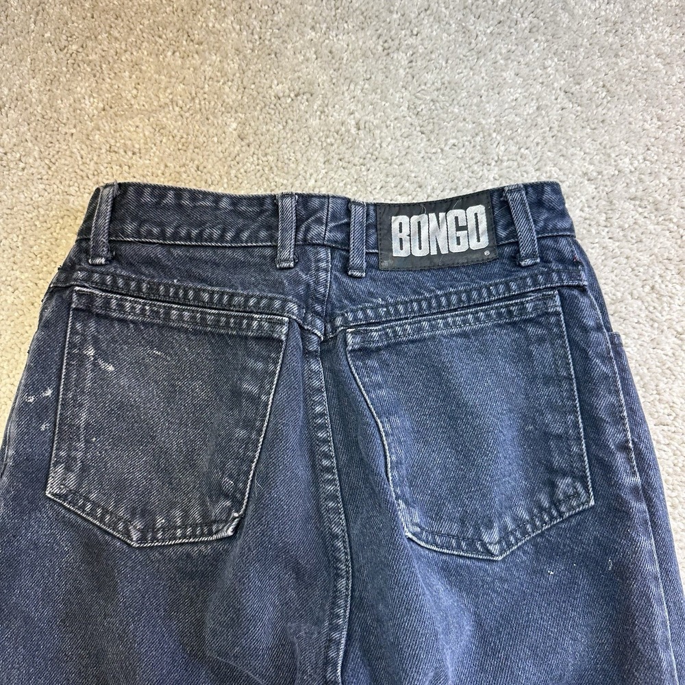 Vtg 80's Bongo Womens Jeans Tapered Leg Dark Wash Navy Size 7 26x28 Style 2-02